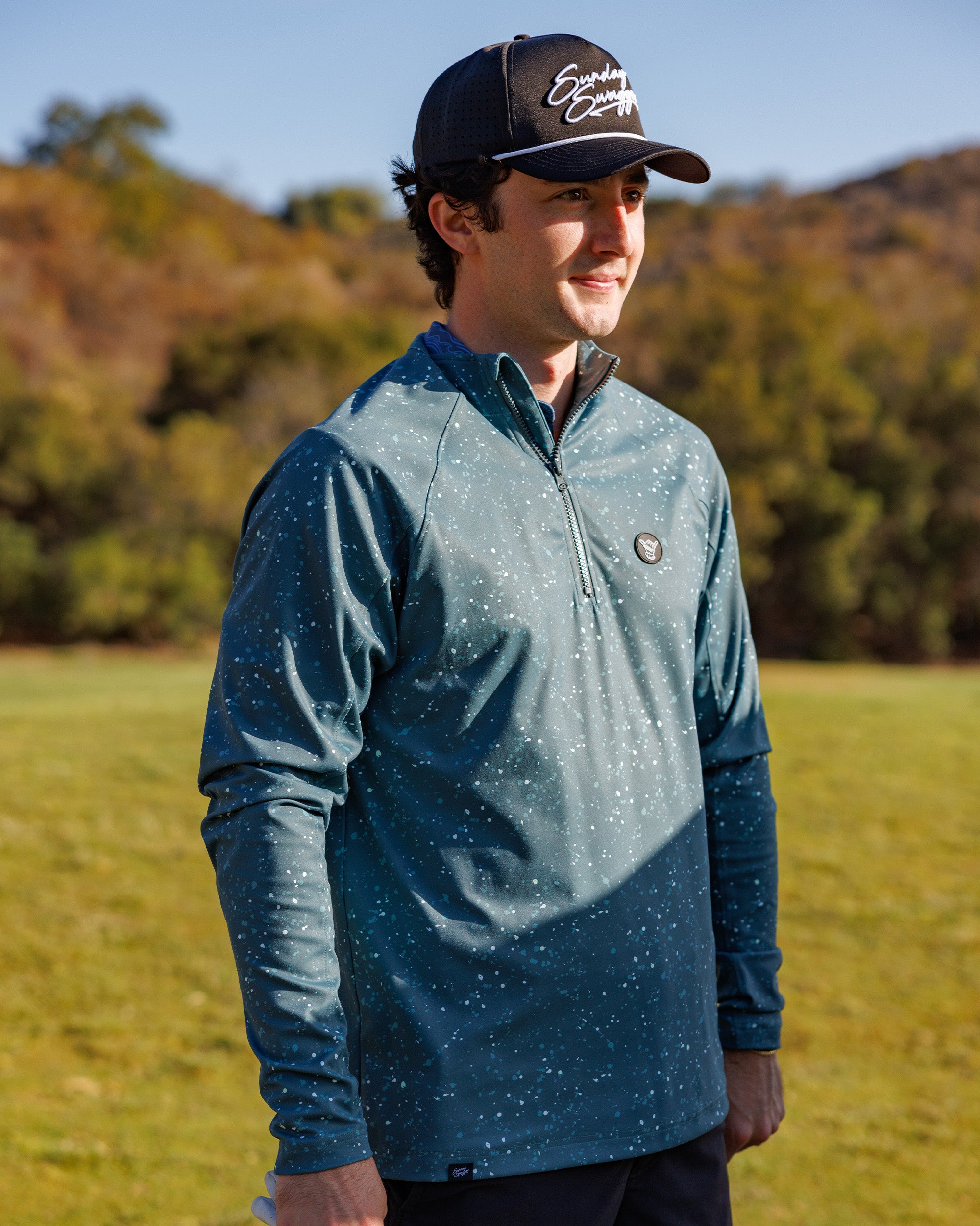 Men's Performance Q-Zip - Sequoia