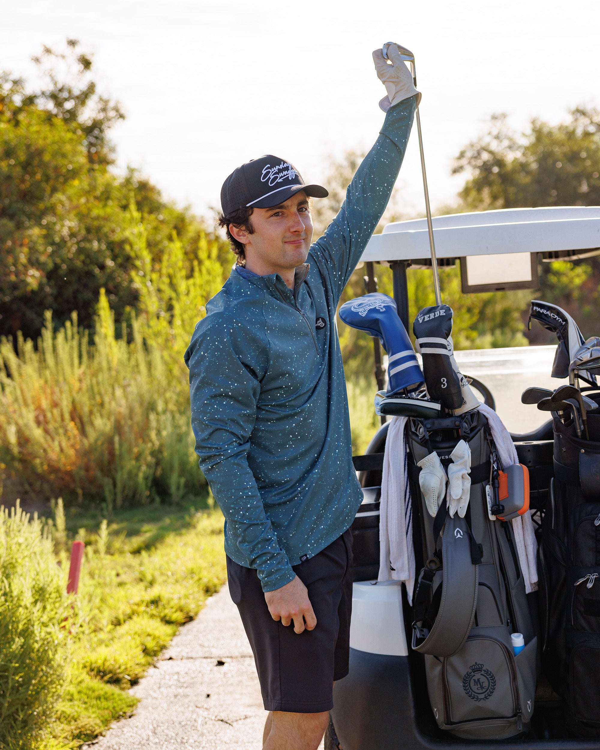 Men's Performance Q-Zip - Sequoia