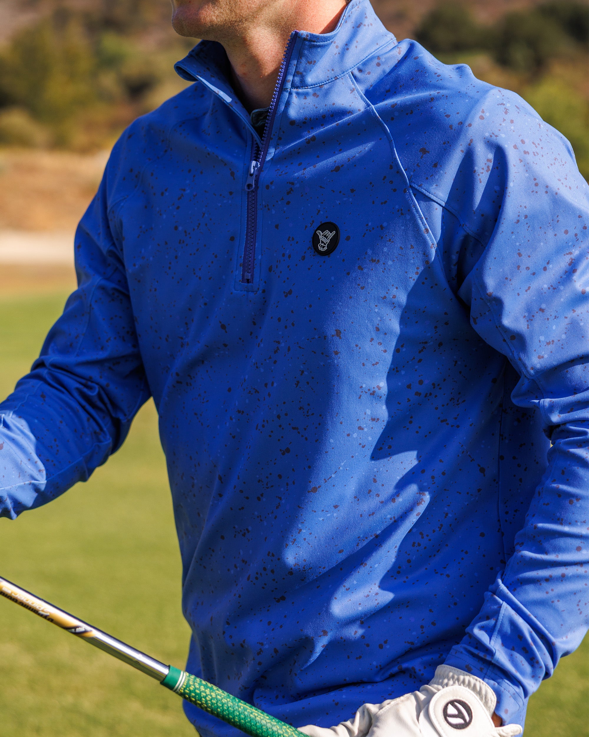 Men's Performance Q-Zip - Deep Sea