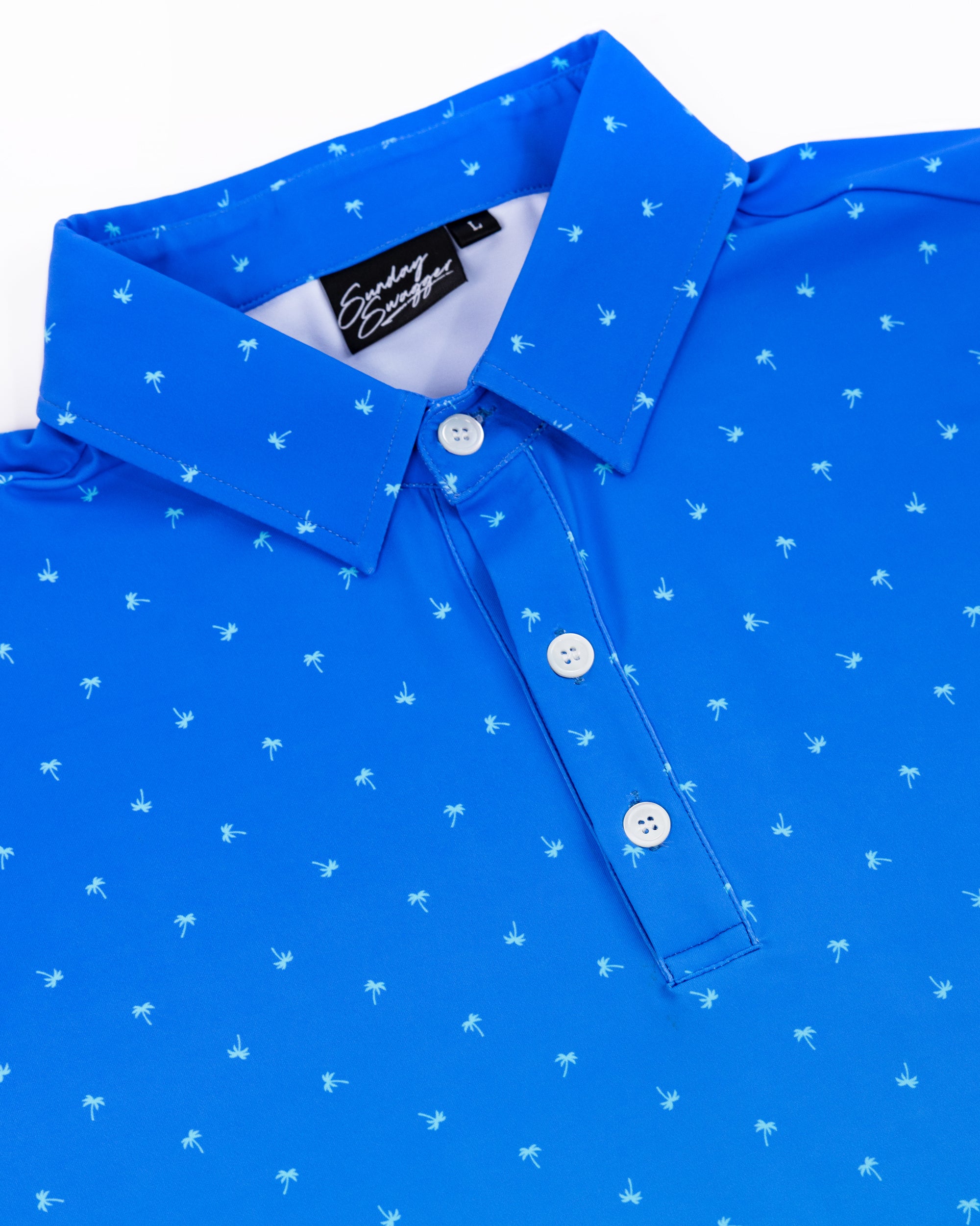 Palmera palm tree gradient polo | Sunday Swagger golf polo