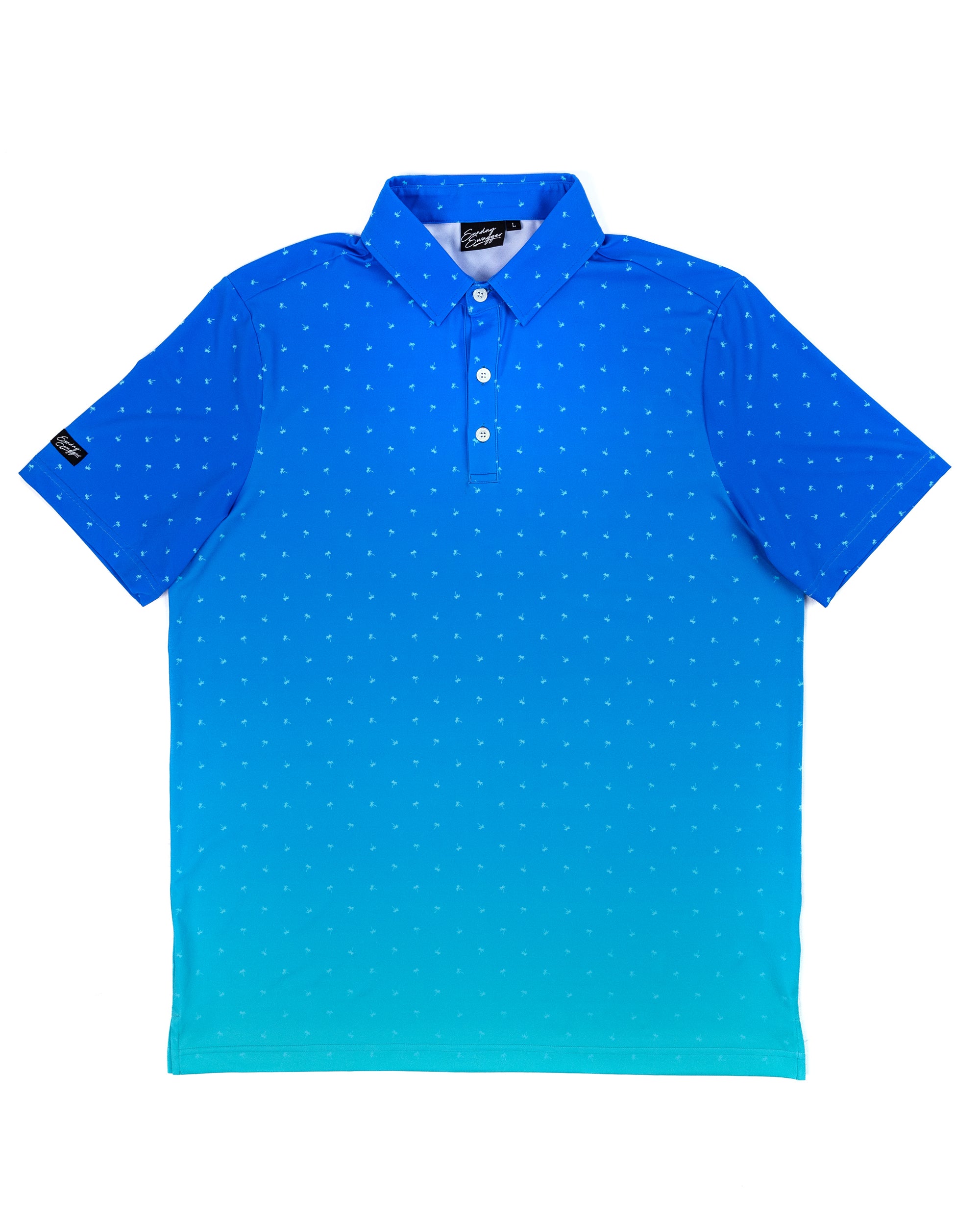 Palmera palm tree gradient polo | Sunday Swagger golf polo