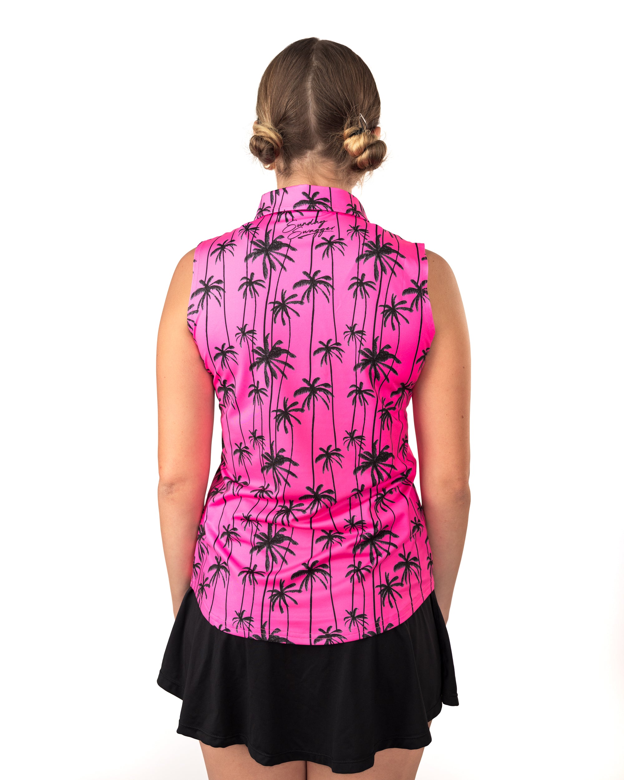 Sizzlin' hot pink women's golf shirt