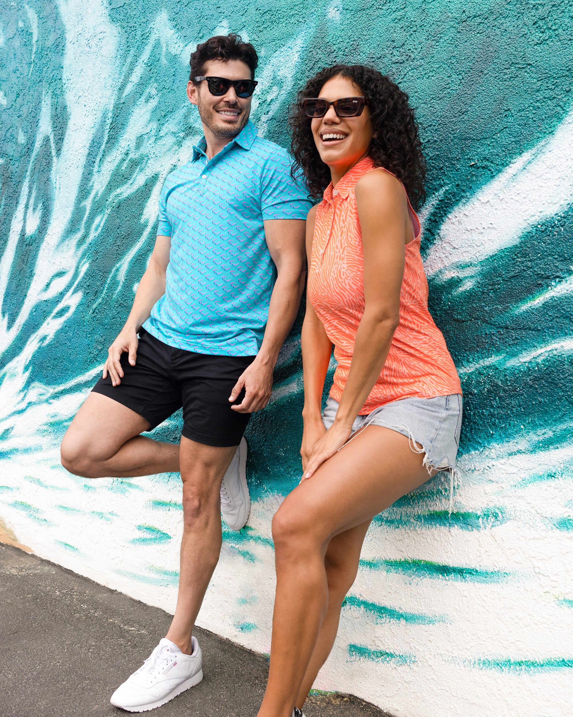 Crush orange women's golf polo | Sunday Swagger