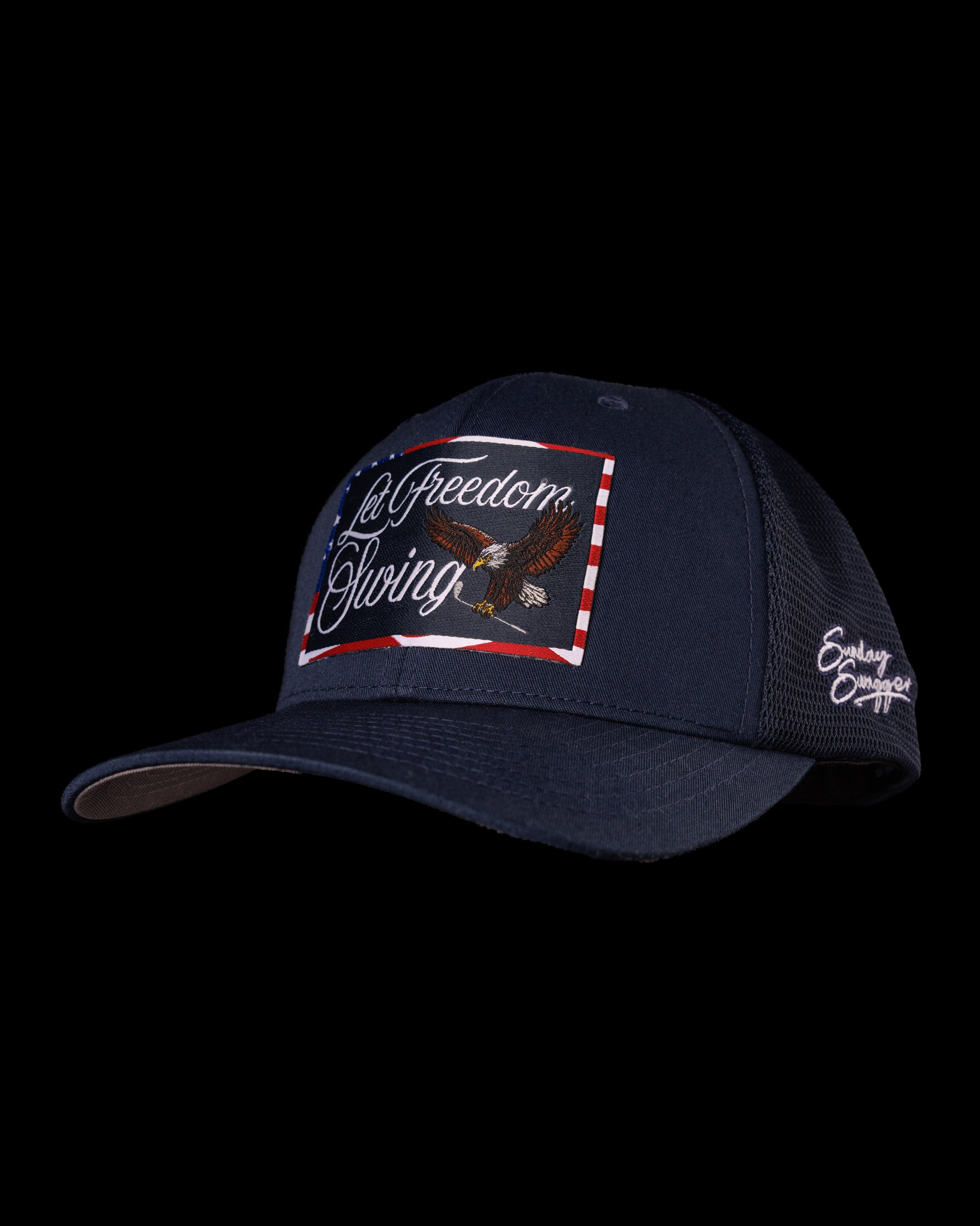 Let Freedom Swing Flexfit Snapback Hat - Navy