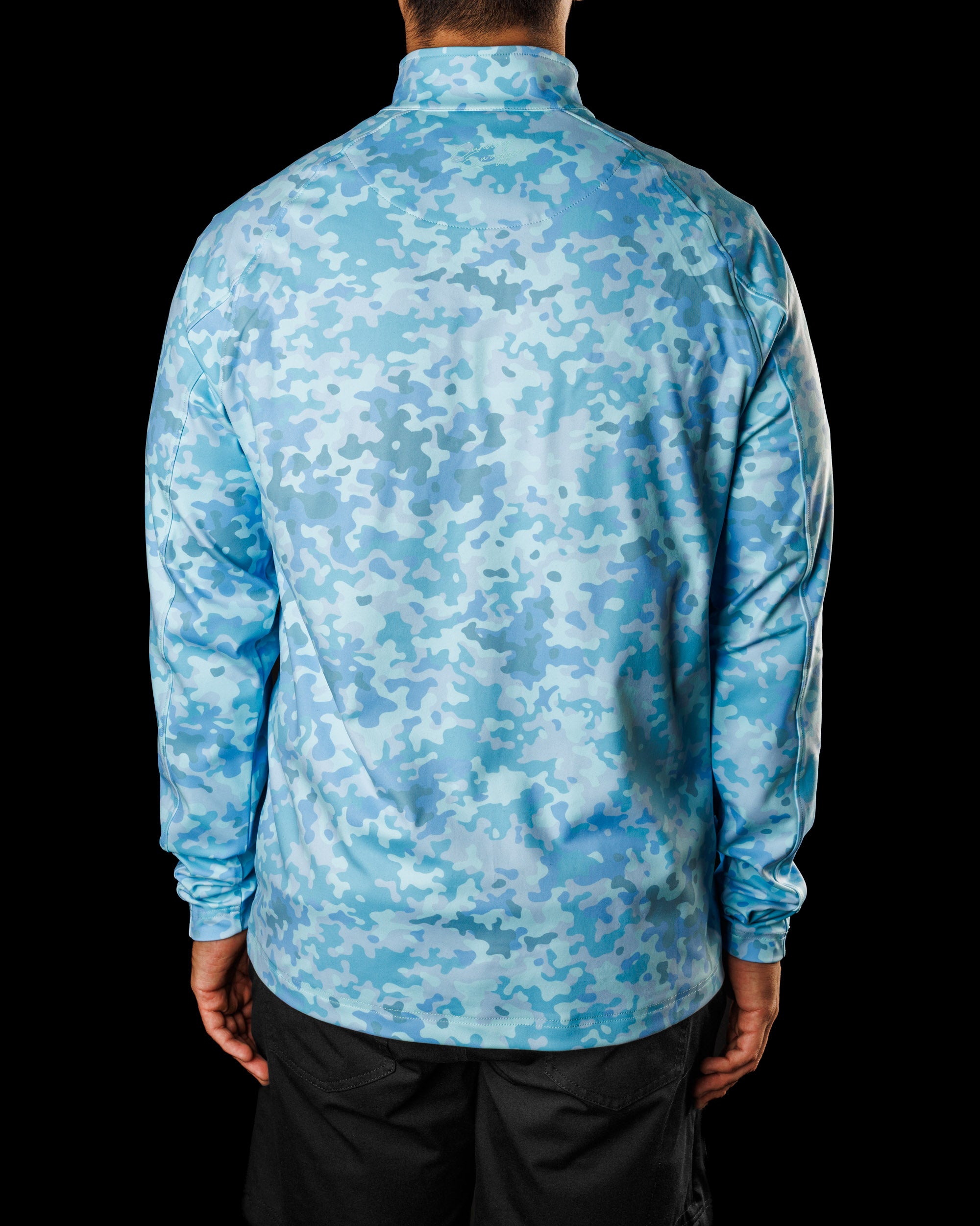 Men's Performance Q-Zip - Morning Dew