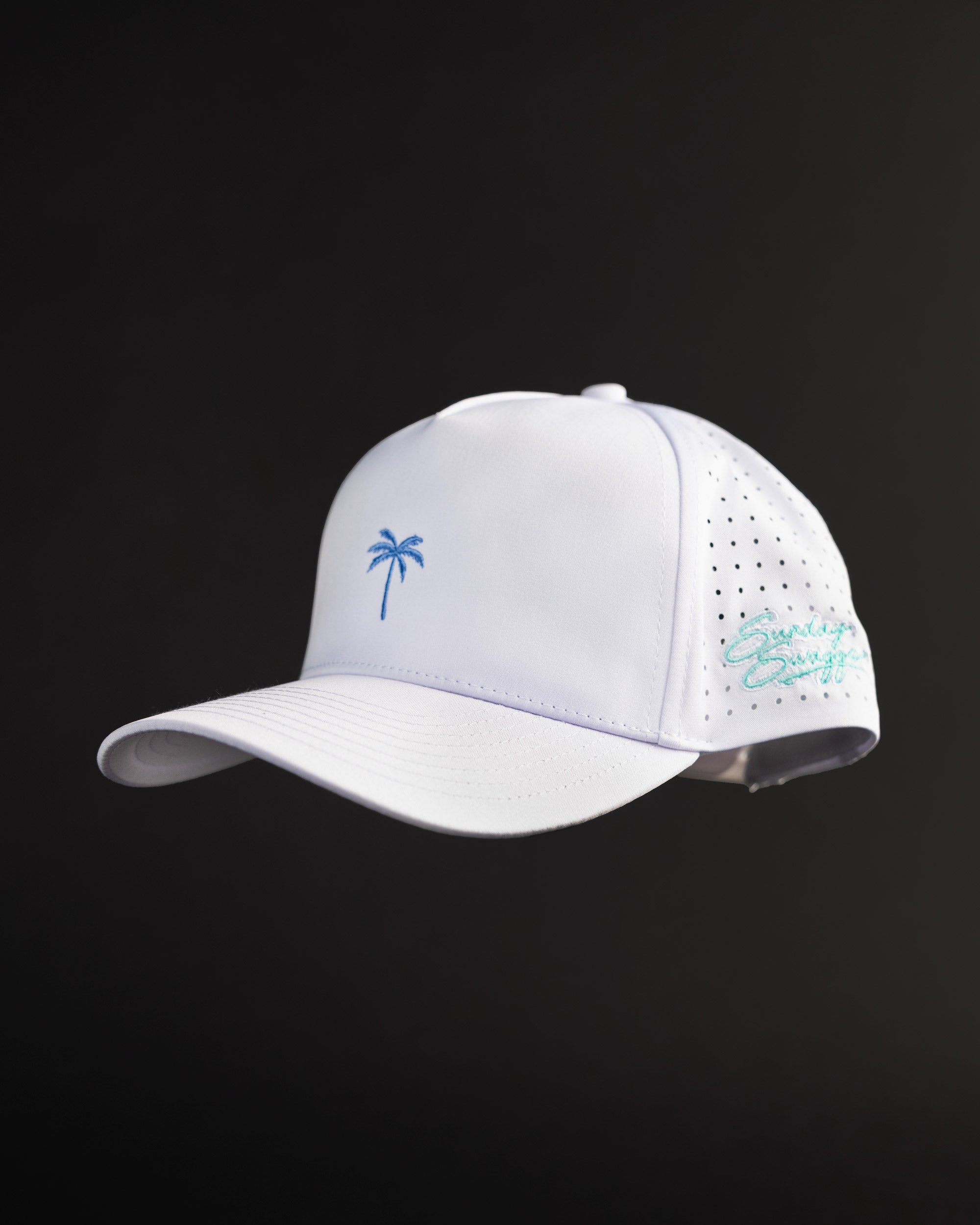 Palm tree white snapback golf hat | Sunday Swagger