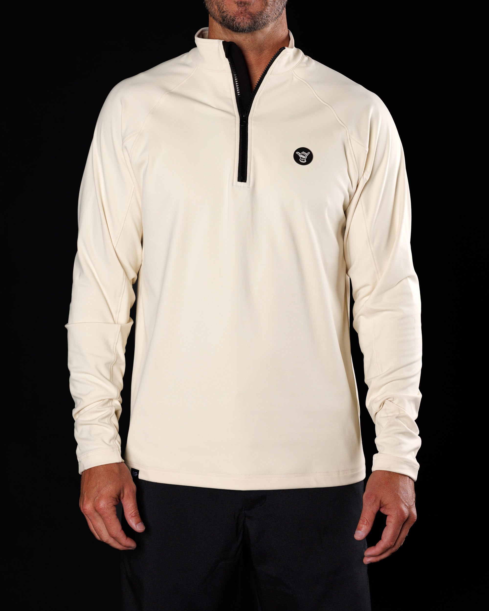 Men's Performance Q-Zip - Sand Trap
