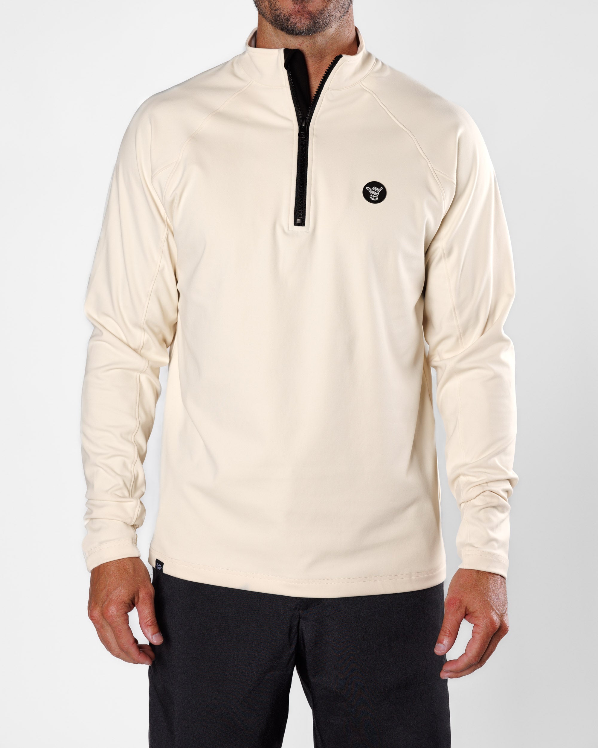 Men's Performance Q-Zip - Sand Trap