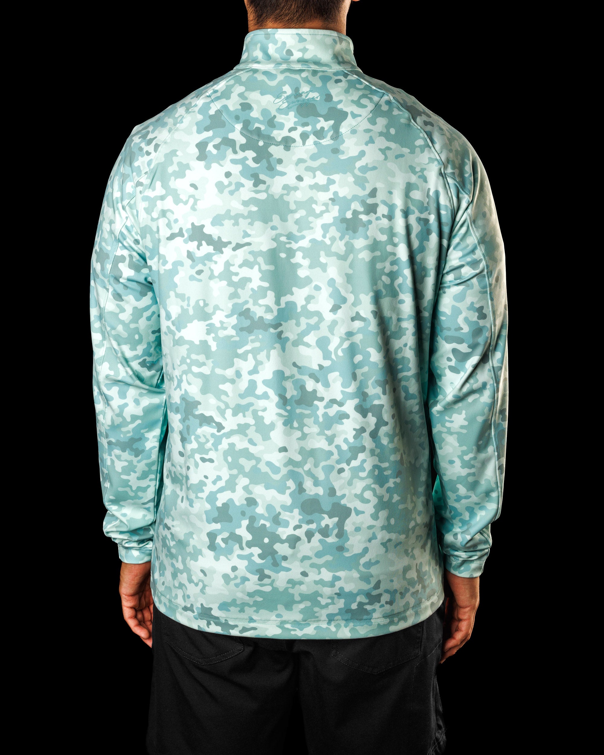 Men's Performance Q-Zip - Woodland Camo