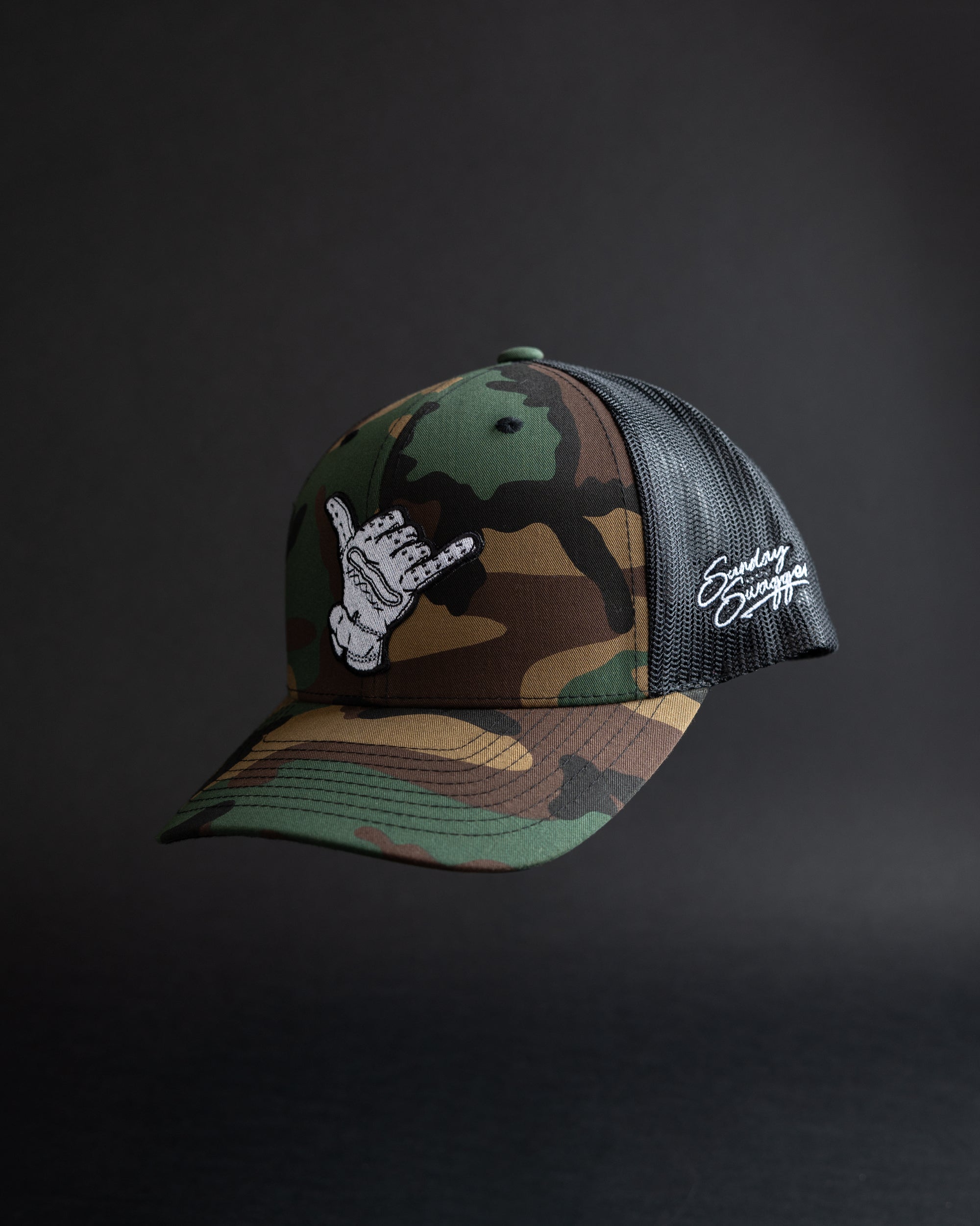 Sunday Swagger Golf Camo Shaka Trucker Hat