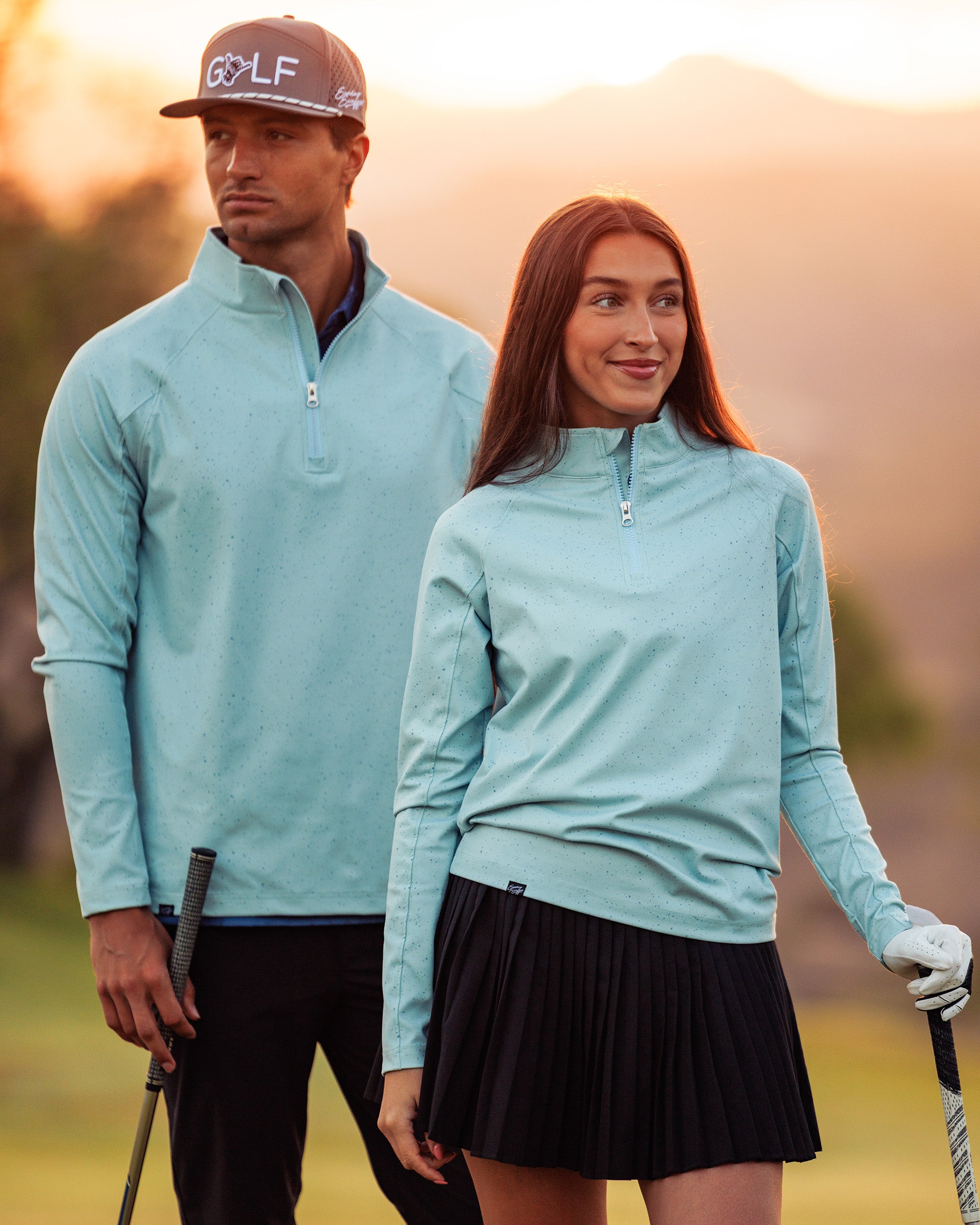 Men's Performance Q-Zip - Moon Dust