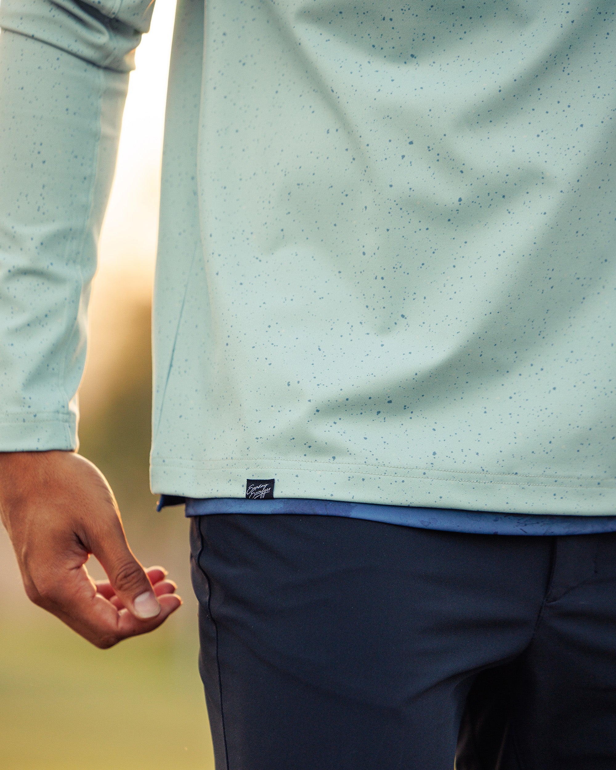 Men's Performance Q-Zip - Moon Dust