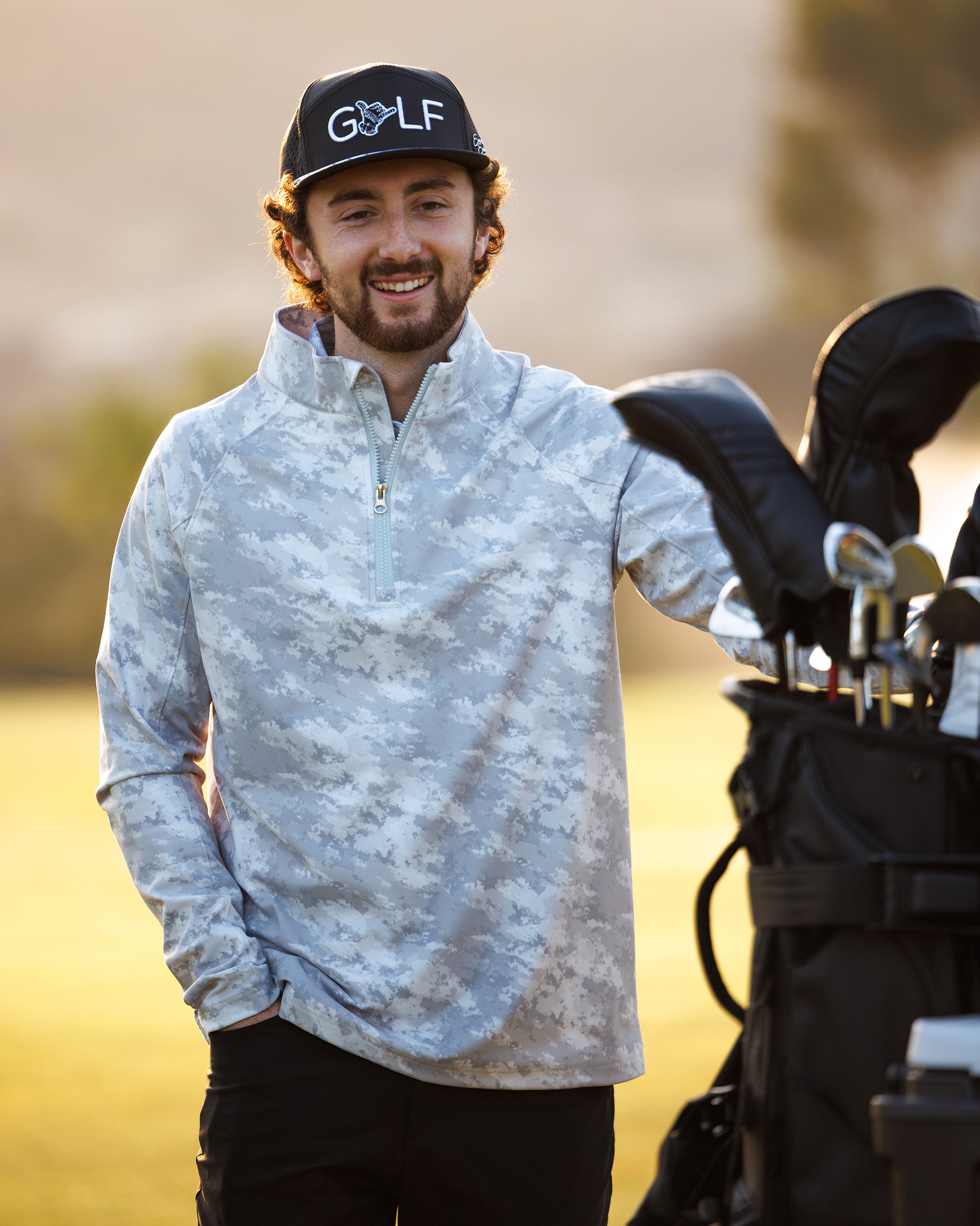 Men's Performance Q-Zip - Cloud Cover