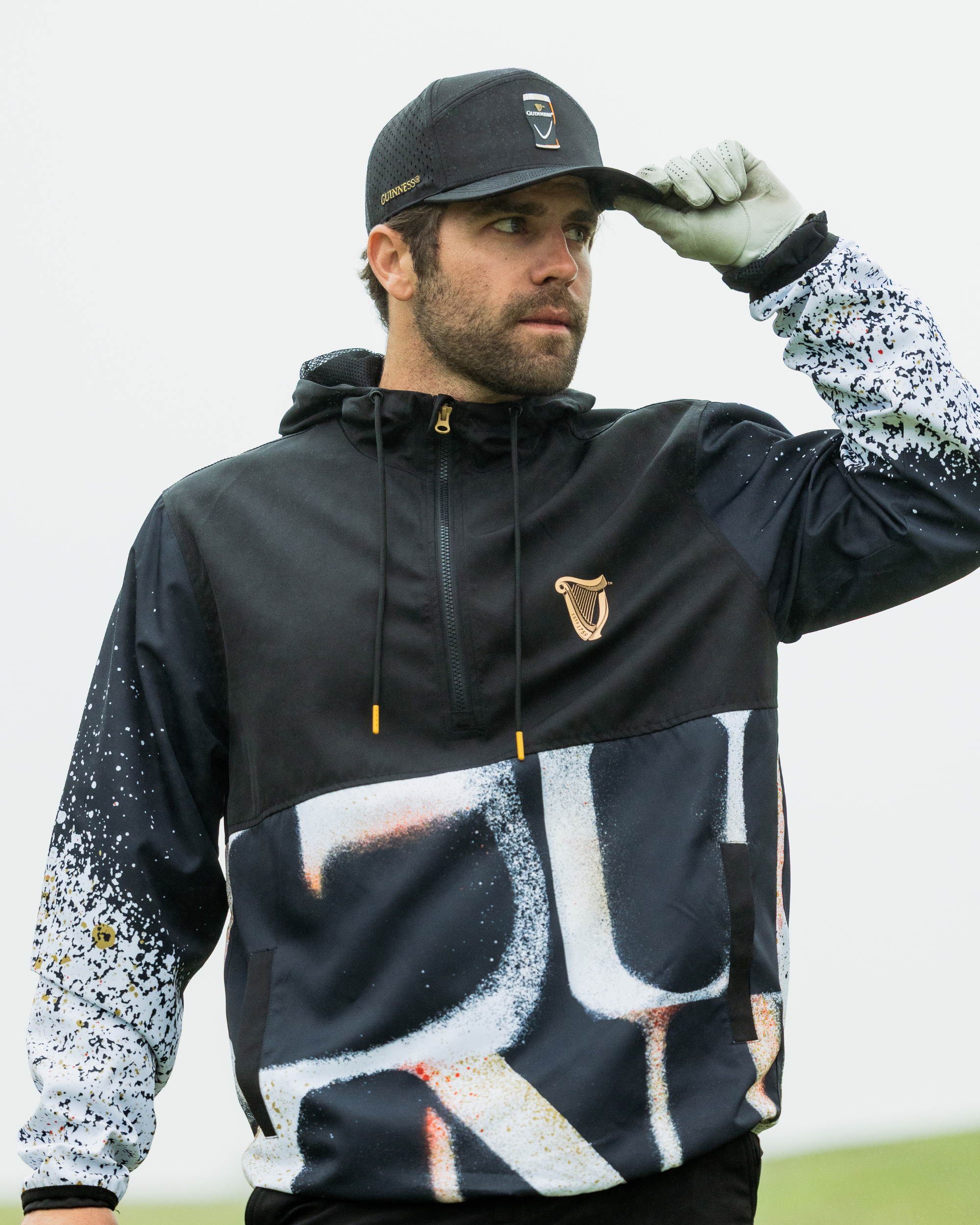 Guinness® Flat Bill Hat – Drafted – Black