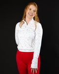 Alpine women's cropped golf Qzip jacket | Sunday Swagger
