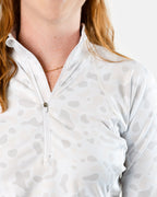 Alpine women's cropped golf Qzip jacket | Sunday Swagger