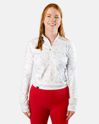 Alpine women's cropped golf Qzip jacket | Sunday Swagger