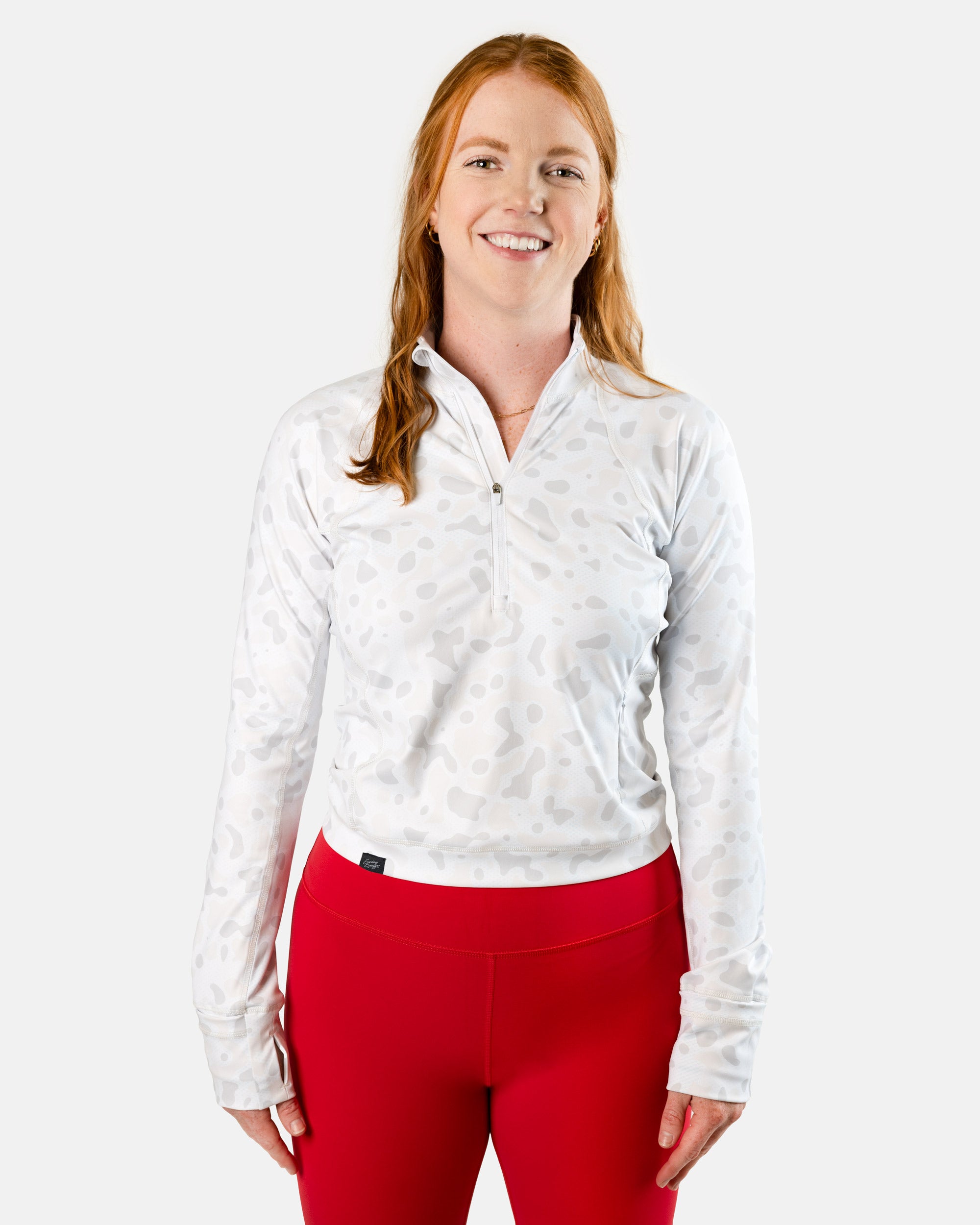 Alpine women's cropped golf Qzip jacket | Sunday Swagger