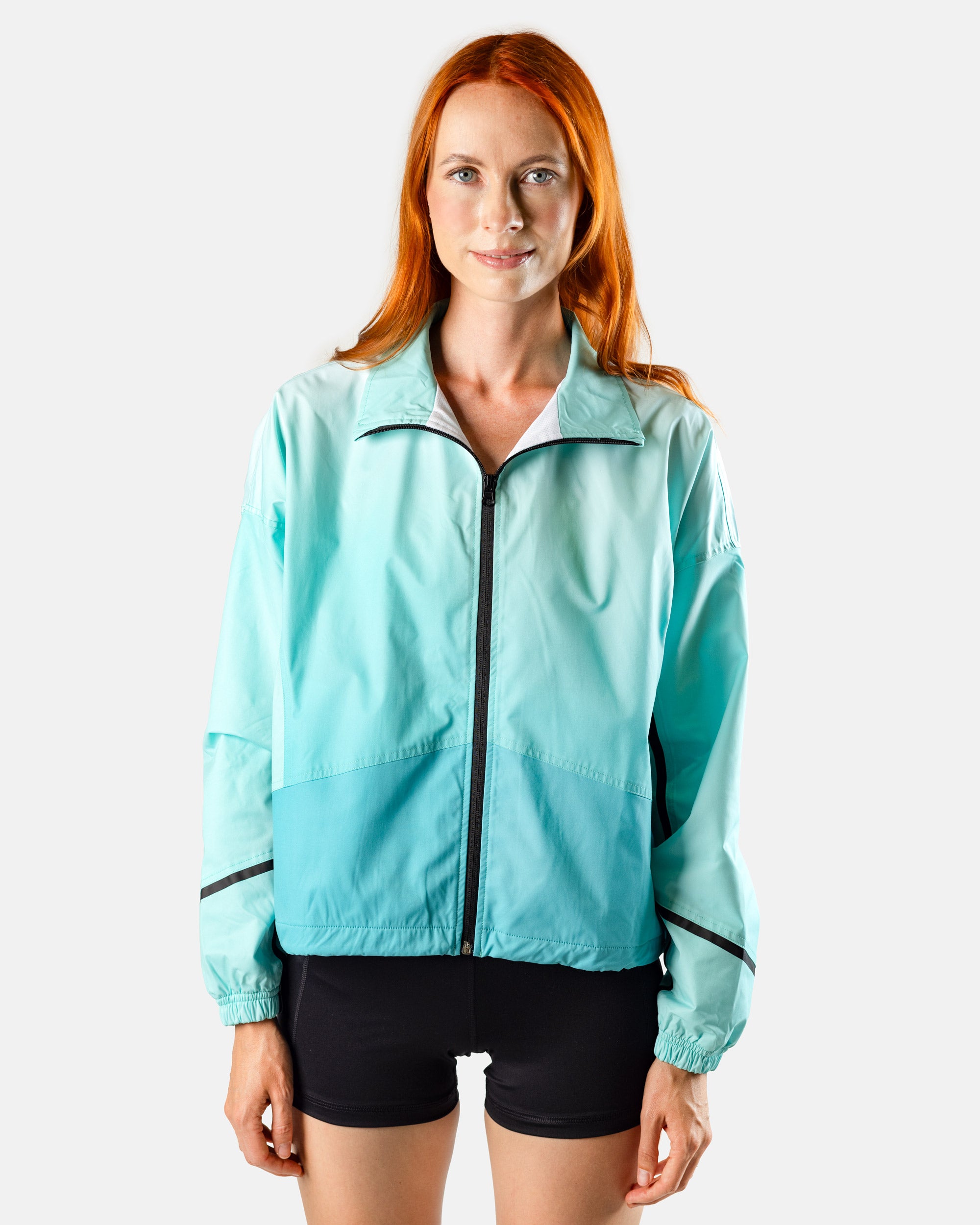 Glacier blue gradient women's jacket | Sunday Swagger