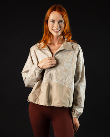 Latte Women's Cropped Jacket | Sunday Swagger