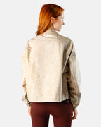 Latte Cream Women's zip Jacket | Sunday Swagger