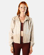 Latte Cream Women's zip Jacket | Sunday Swagger