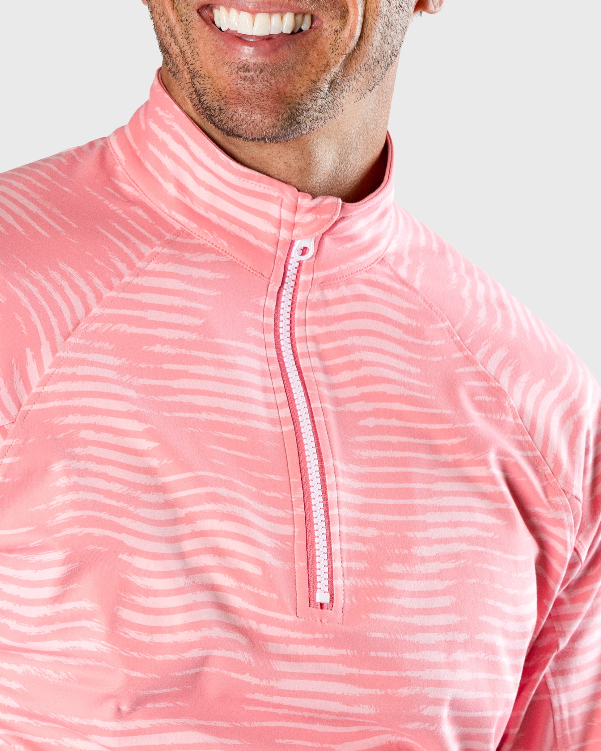 Peak mens golf Q-zip jacket | Sunday Swagger