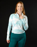 Switchback women's golf cropped Q-zip jacket | Sunday Swagger