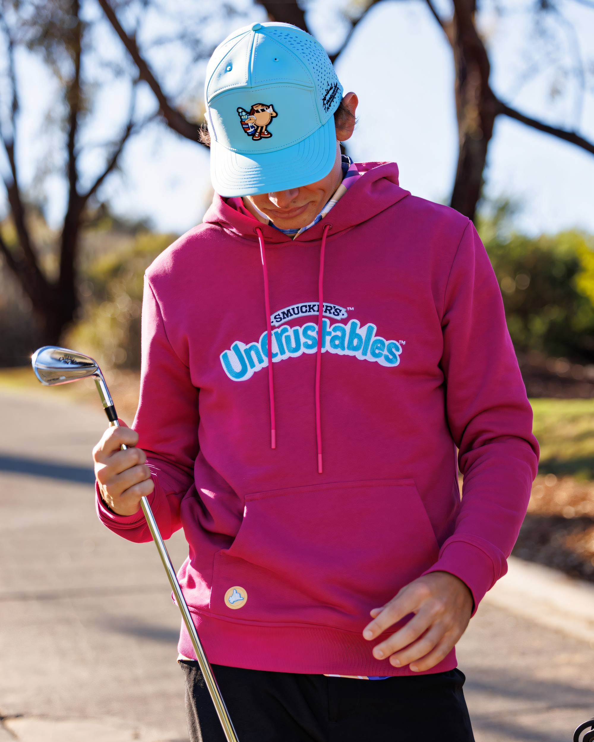 No Crust Club Flat Bill Hat - Sky | Uncrustables™