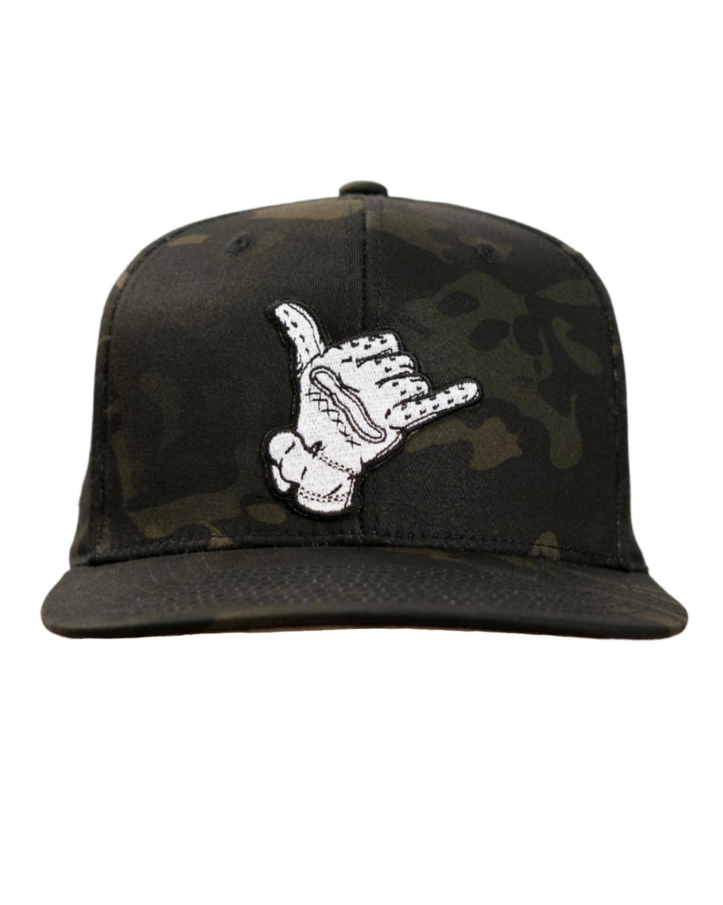 Black Multicam Snapback Hat
