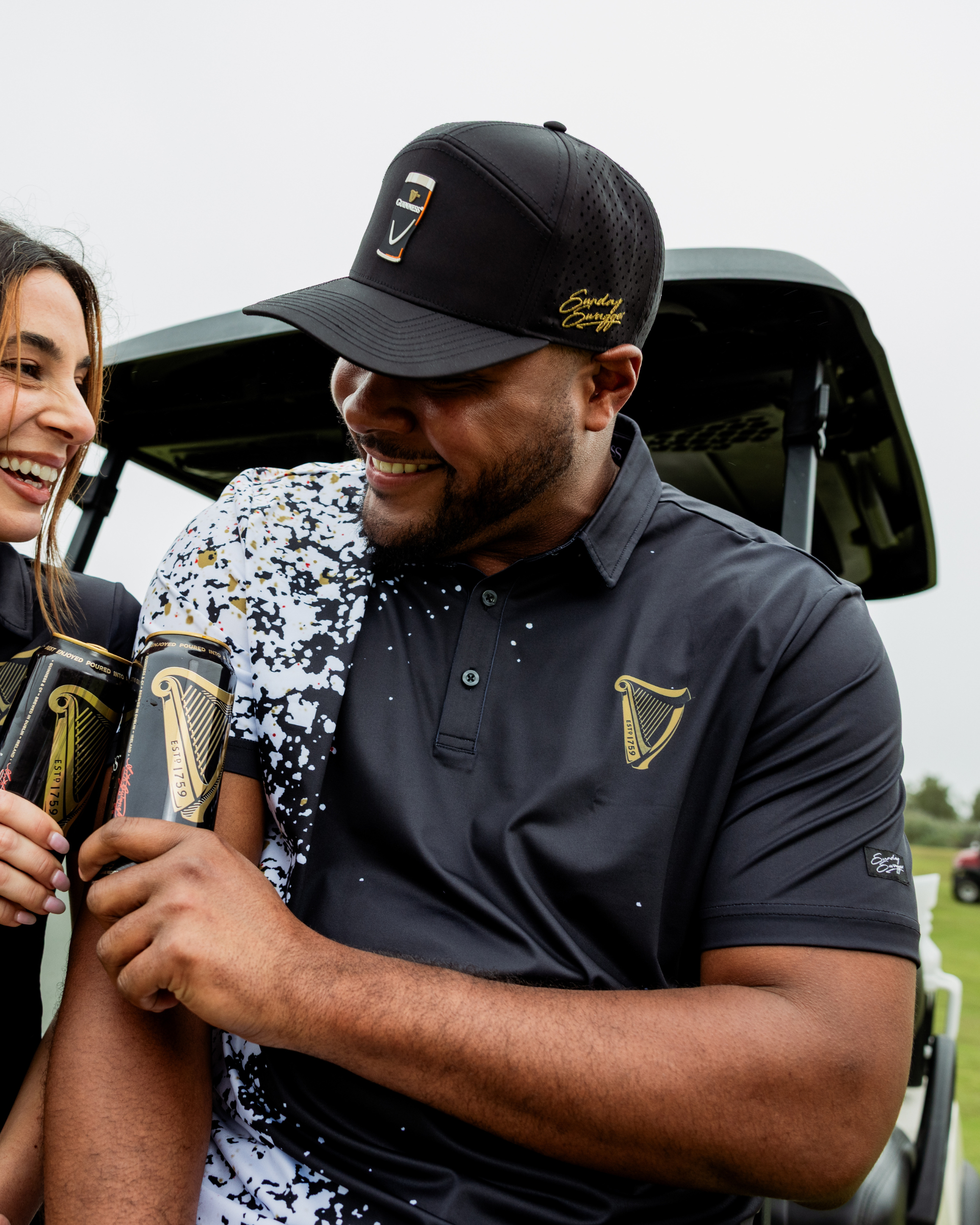 Guinness® Flat Bill Hat – Drafted – Black