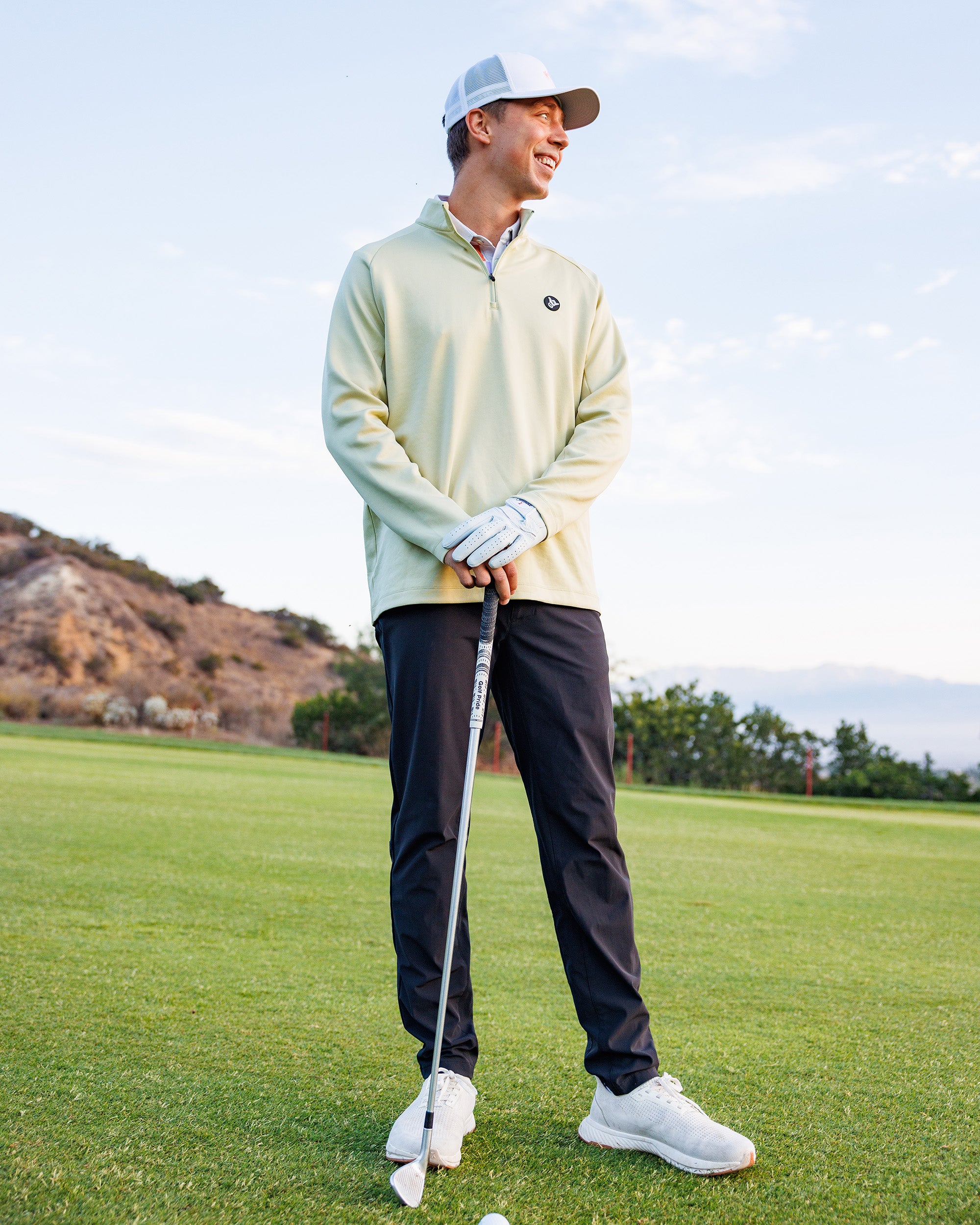 Men's Ultra Q-Zip - Pistachio