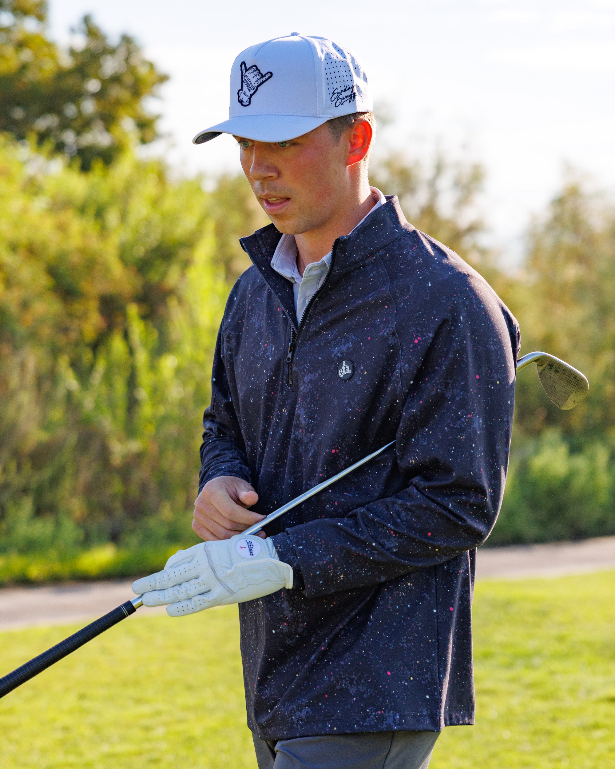 Men's Performance Q-Zip - Speck