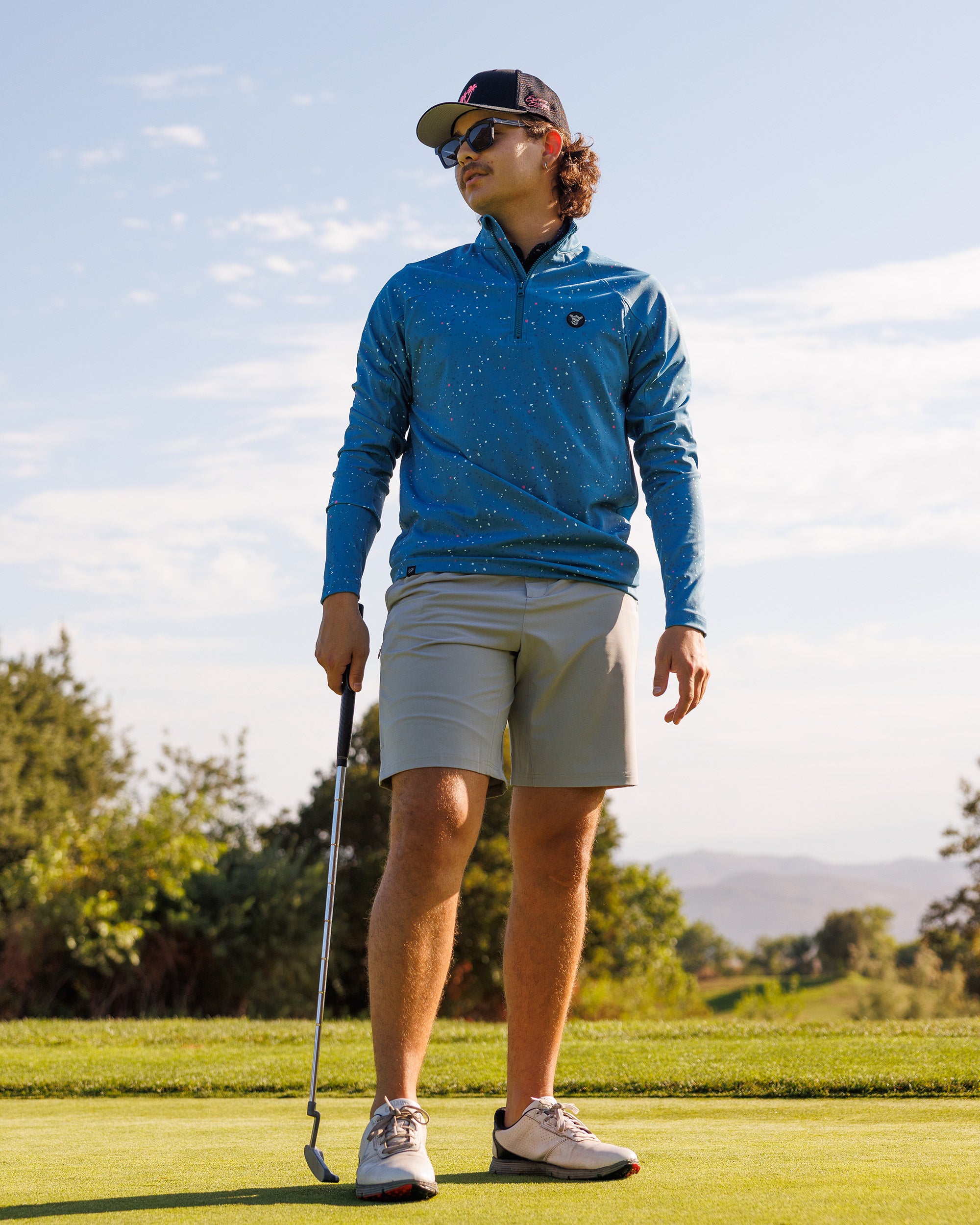 Men's Performance Q-Zip - Asteroid