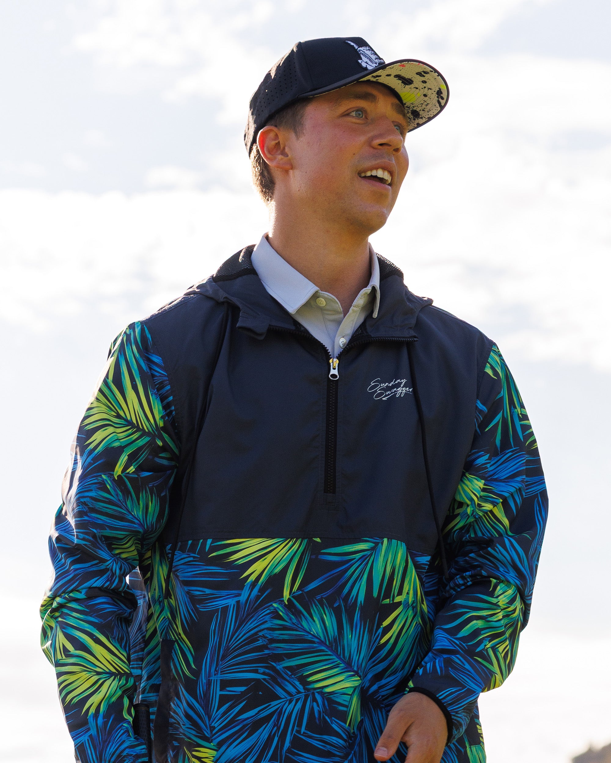 Hang Loose Snapback Hat - Splatter