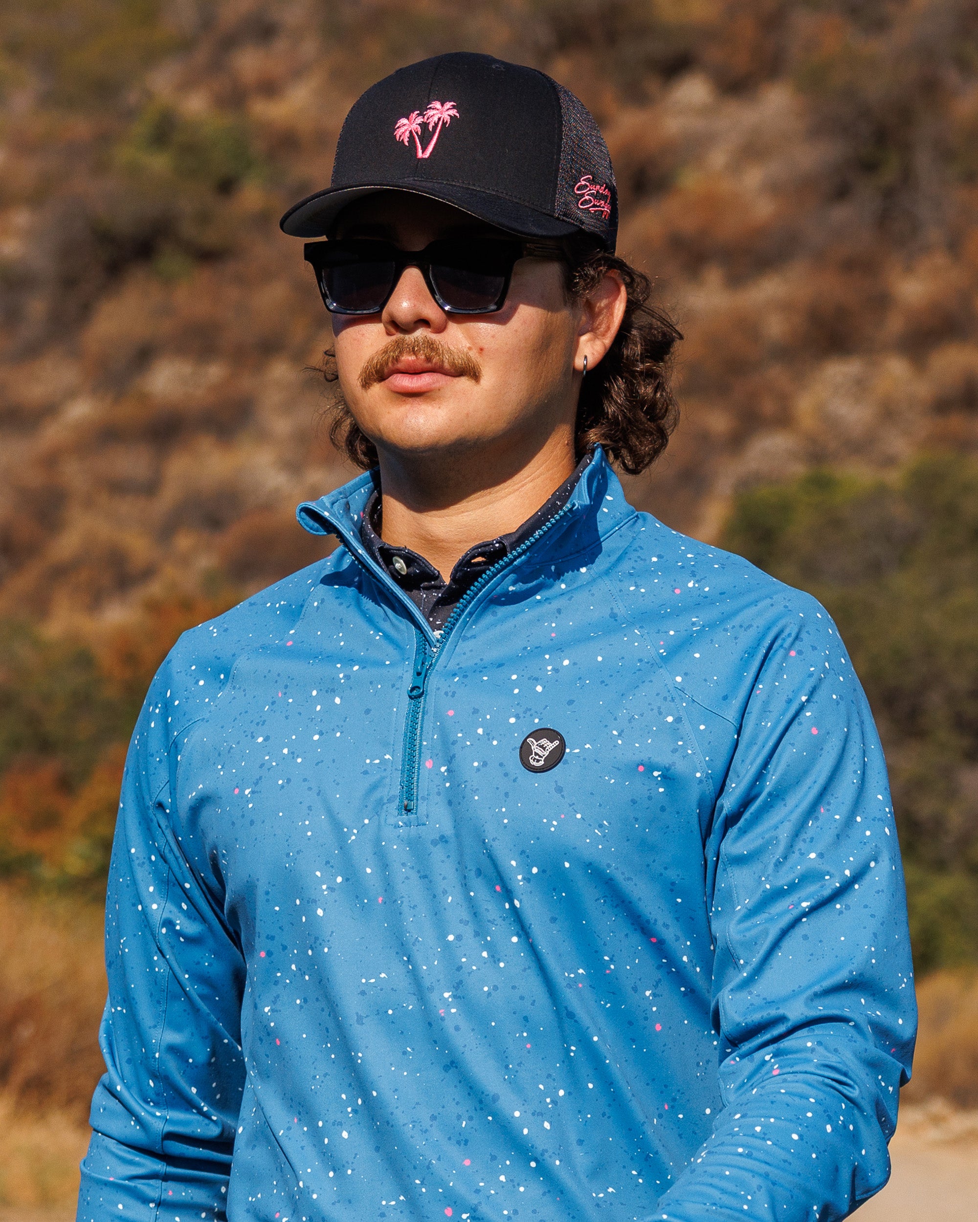 Men's Performance Q-Zip - Asteroid