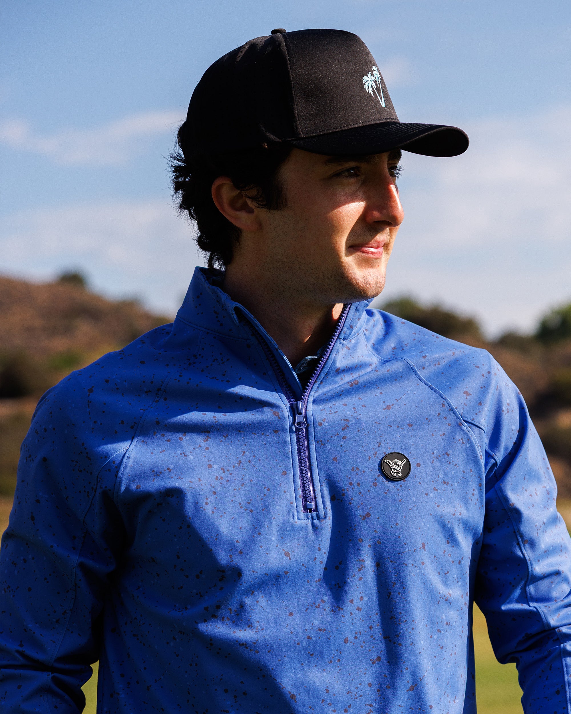 Men's Performance Q-Zip - Deep Sea