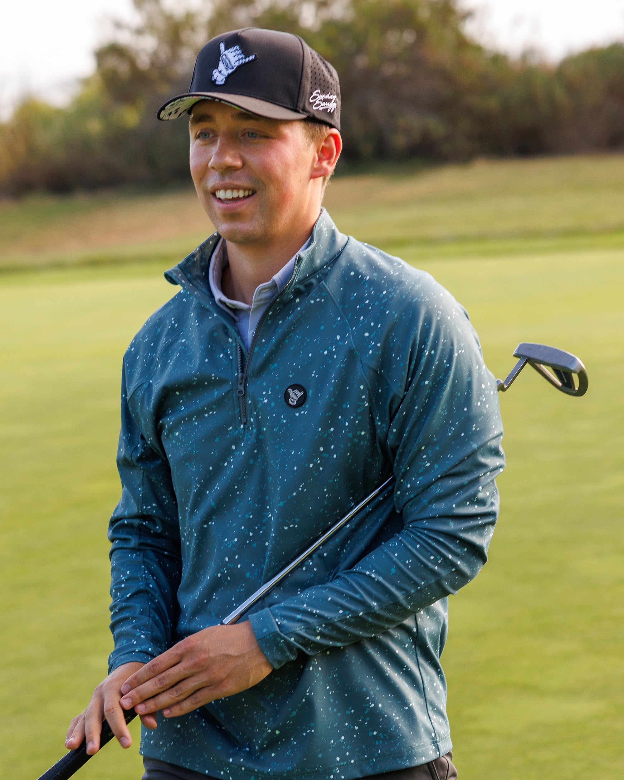 Hang Loose Snapback Hat - Splatter