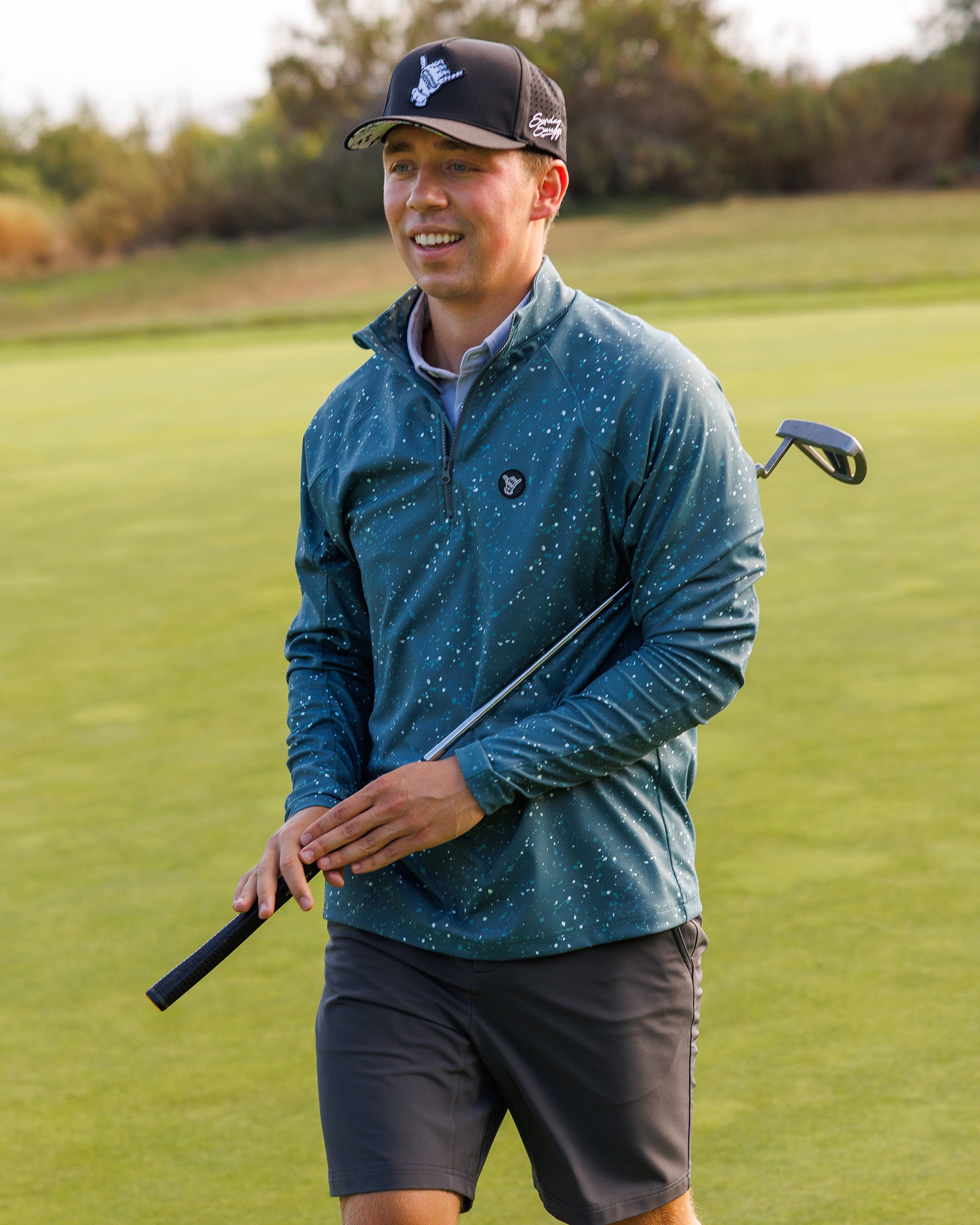 Men's Performance Q-Zip - Sequoia