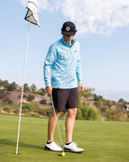 Men's Performance Q-Zip - Morning Dew