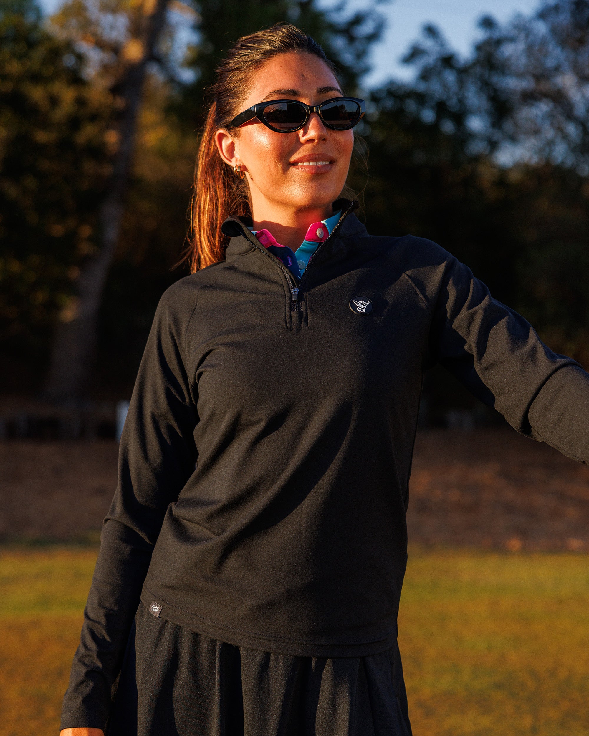 Women's Performance Q-Zip - Blackout