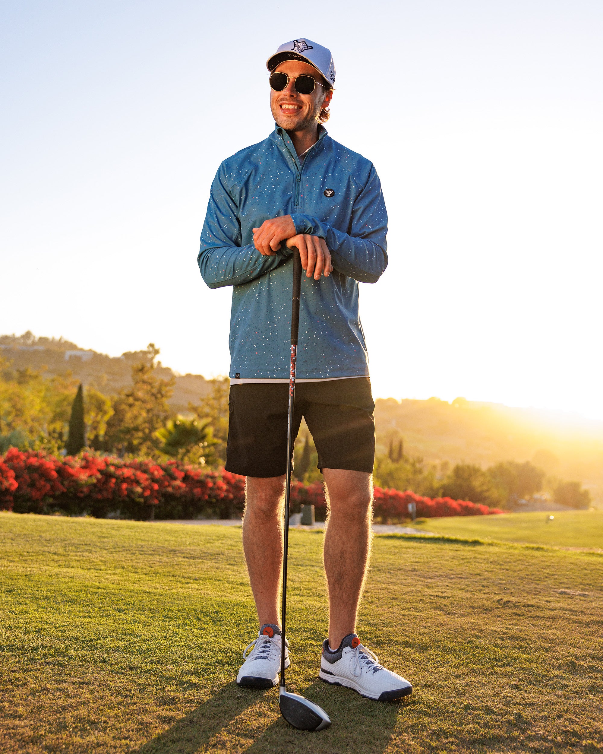 Men's Performance Q-Zip - Asteroid