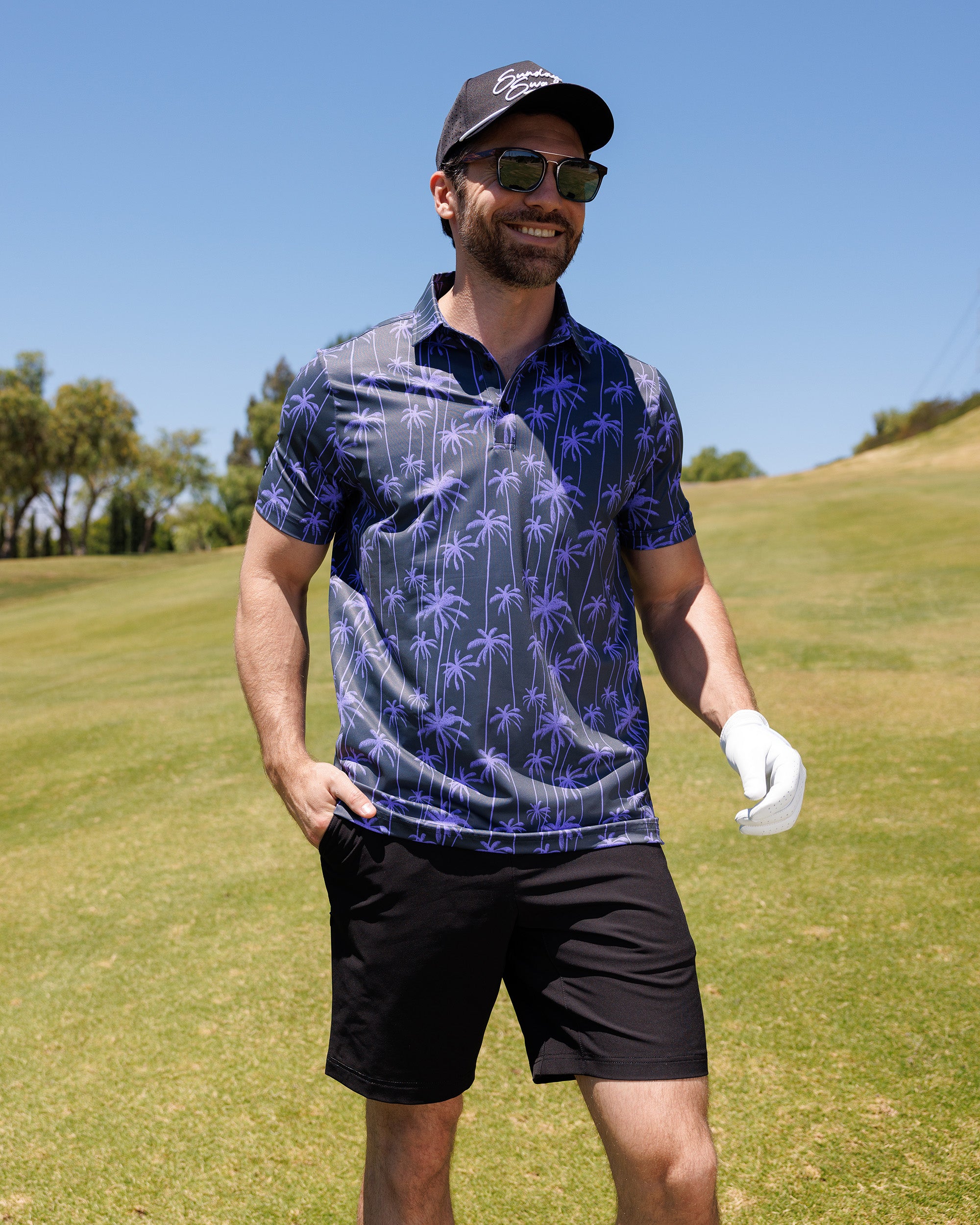 obsidian オブシディアン　BASIC POLO Obsidian | Sunday Swagger Golf Polo