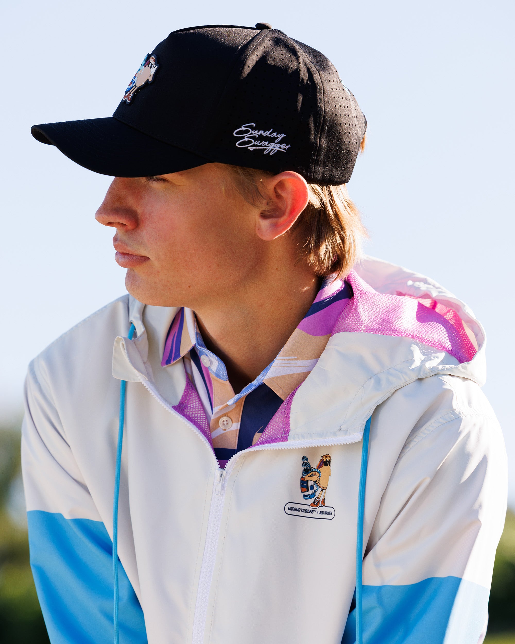 Bogey Berry | Uncrustables™ Men's Q-Zip Jacket