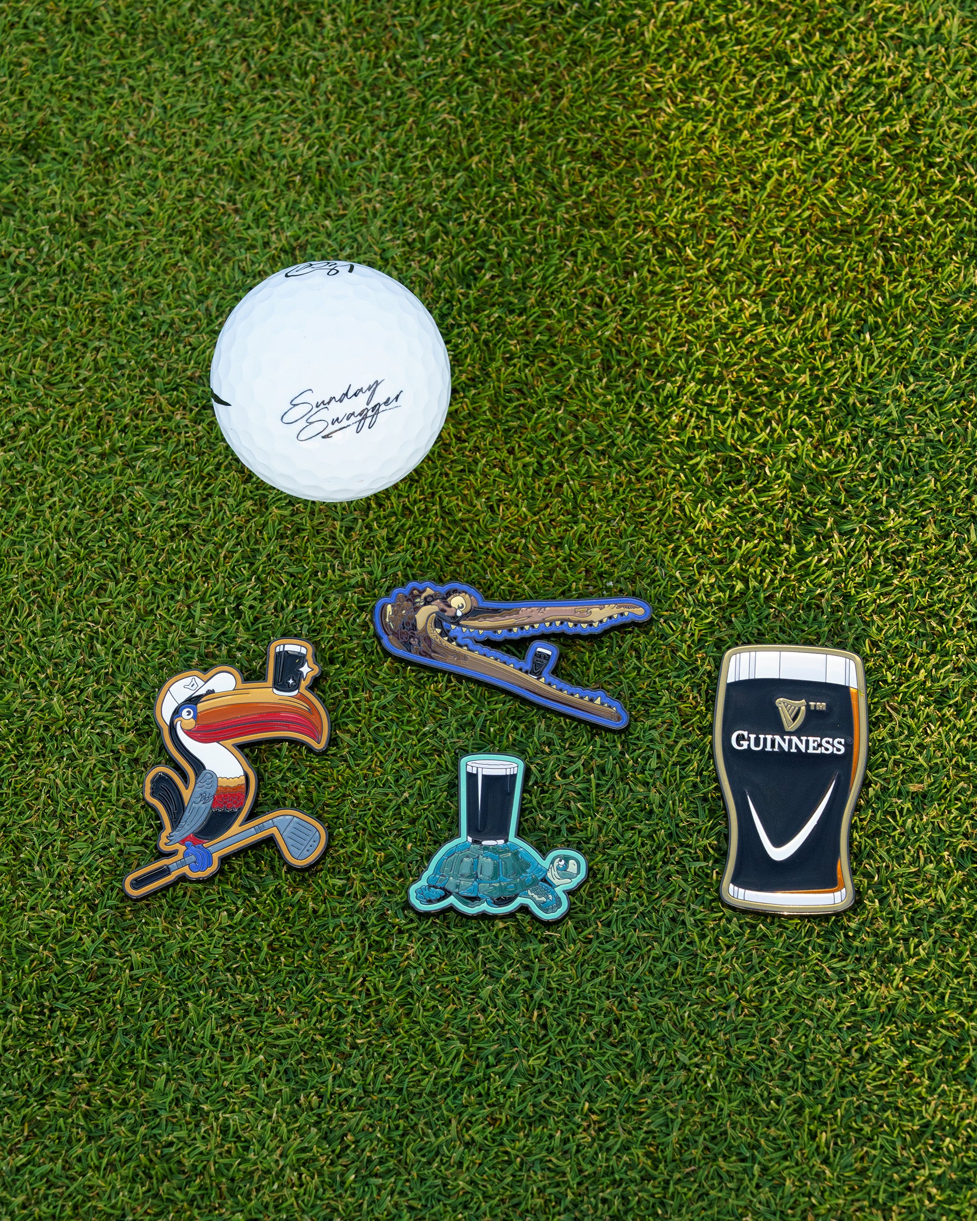 Guinness® Ball Markers - Gilroy Animals (4-Pack)