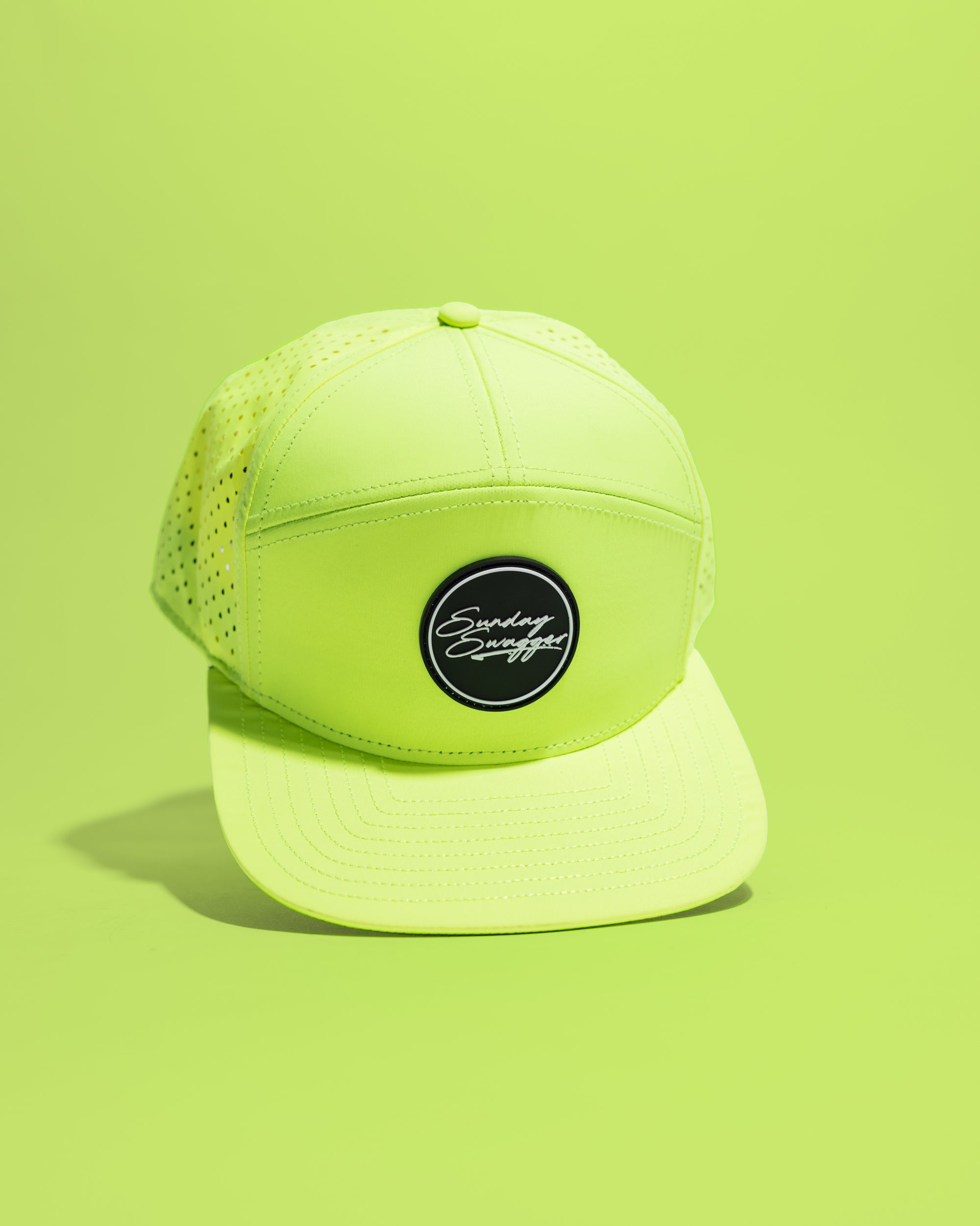 Nfl Caps Ropes Vintage Neon Yellow NFL Logo Snapback Rope Hat 90s