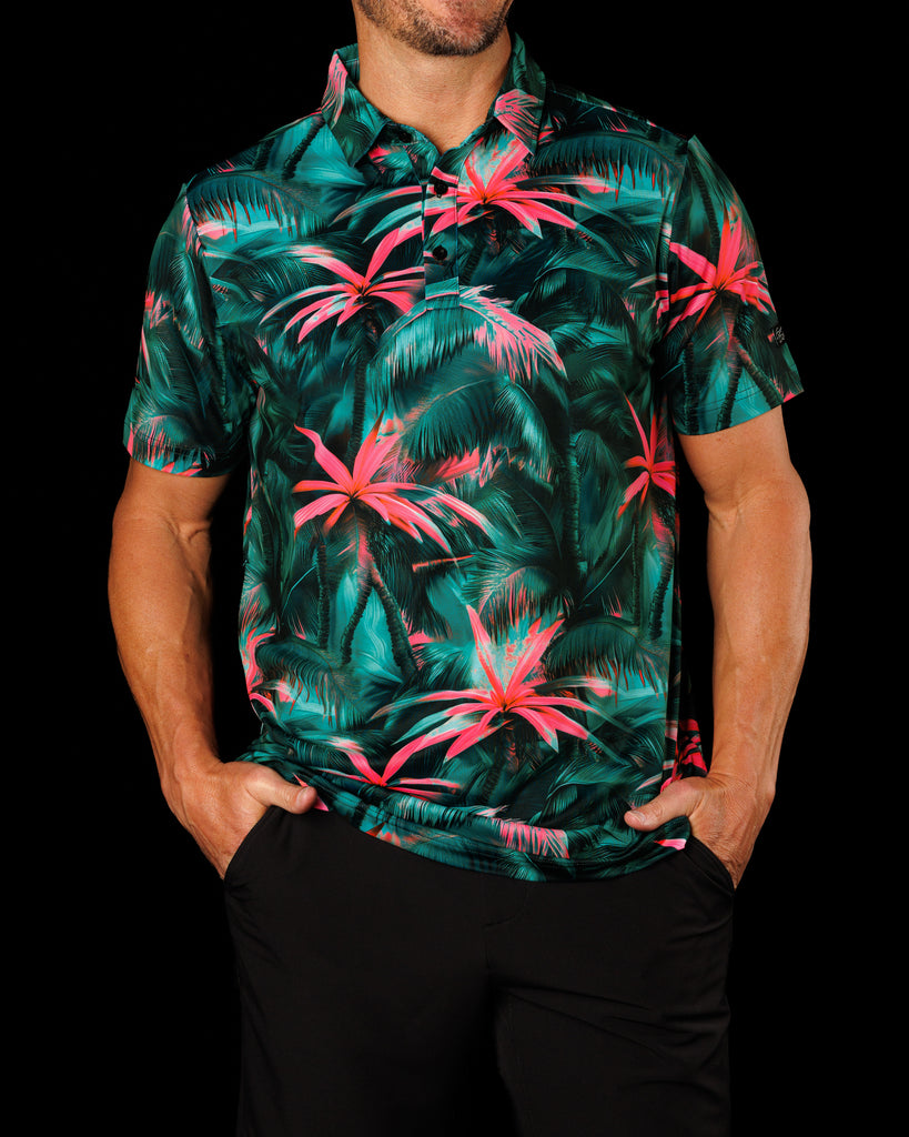 V12 golf Men's Polo Shirts 美品 HotTropicMensPoloShirt_1024x10