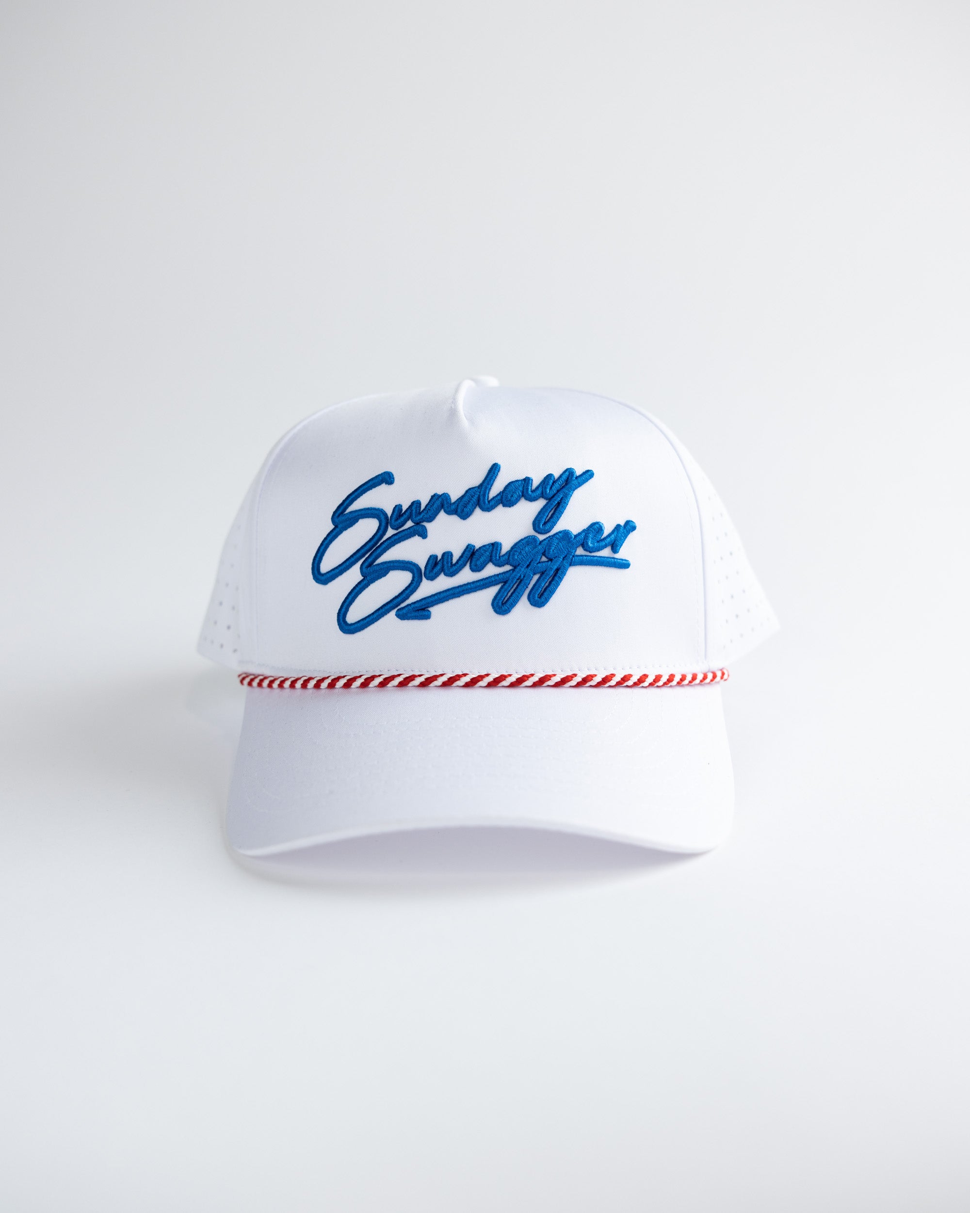 Sunday Swagger red, white, and blue hat