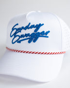 Sunday Swagger red, white, and blue hat