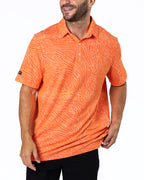 Crush orange golf polo | Sunday Swagger mens golf polo